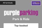 Purple Parking Park and Ride logo