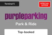 Purple Parking Park and Ride Terminal 5 logo