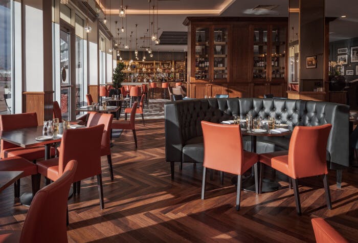 Dining at the Hilton