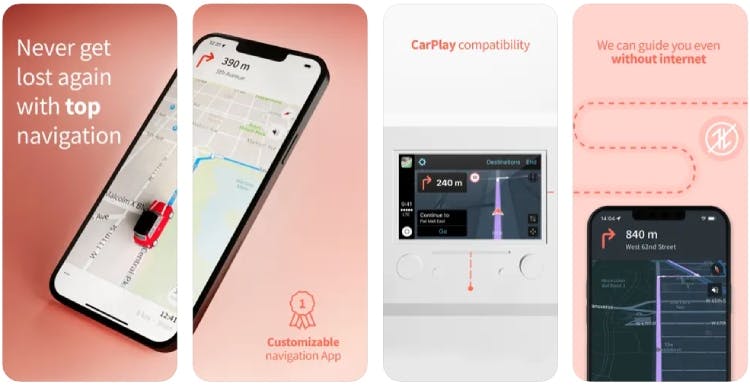 Karta GPS - Maps & CarPlay screenshots on iOS