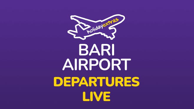 Bari Airport Departures Mobile Banner