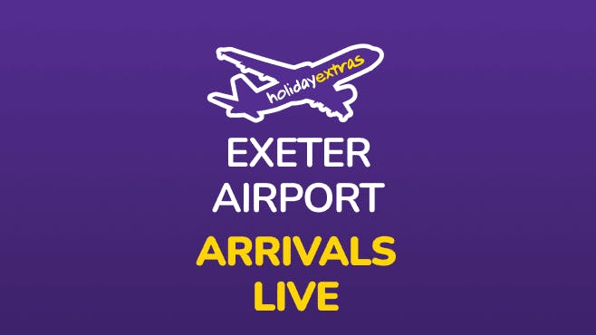 Exeter Airport Arrivals Mobile Banner