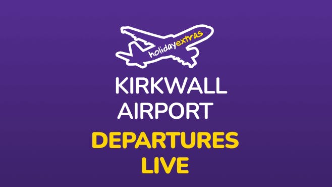 Kirkwall Airport Departures Mobile Banner
