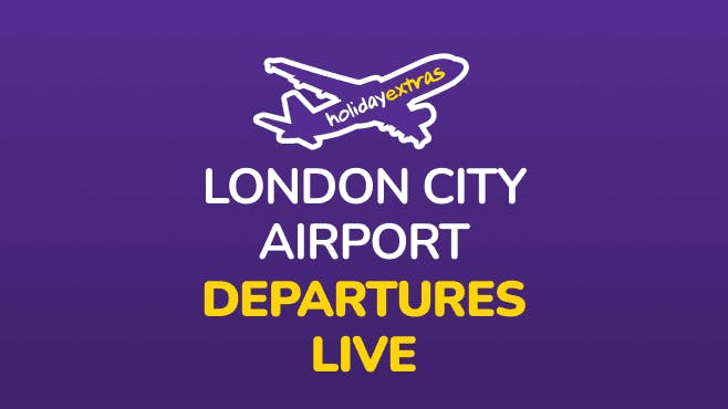 London City Airport Departures Mobile Banner