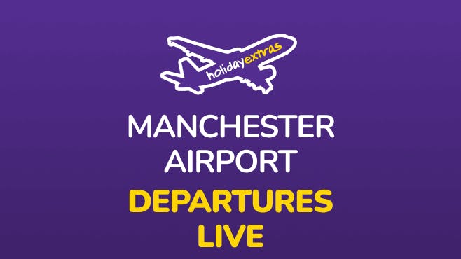 Manchester Airport Departures Mobile Banner