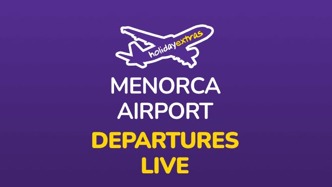 Menorca Airport Departures Mobile Banner
