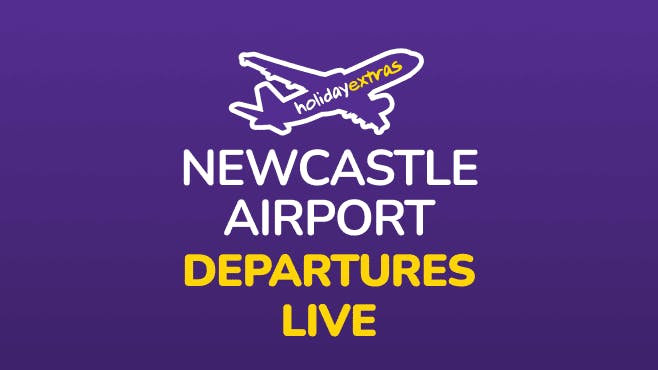 Newcastle Airport Departures Mobile Banner