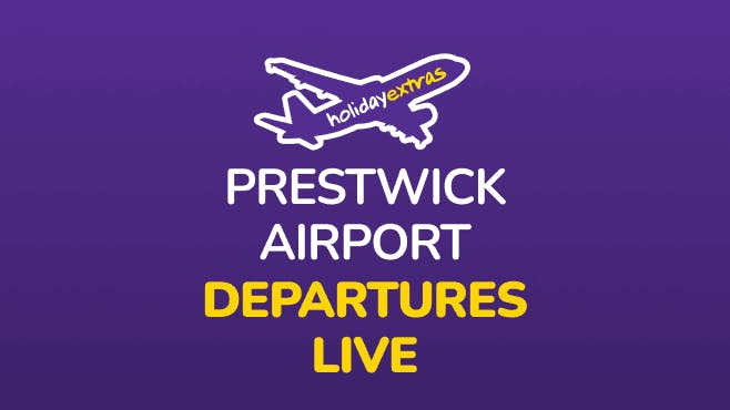 Prestwick Airport Departures Mobile Banner