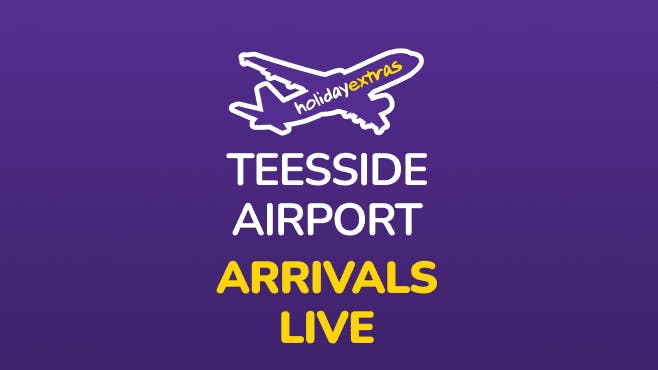 Teesside Airport Arrivals Mobile Banner