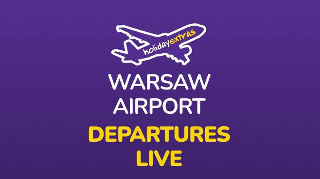 Warsaw Airport Departures Mobile Banner