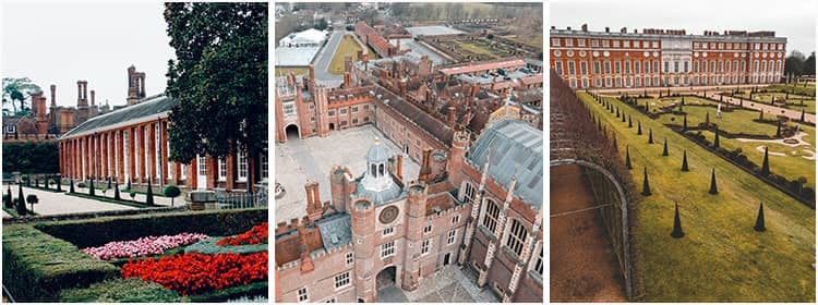 Collage of Photographs of Hampton Court Palace