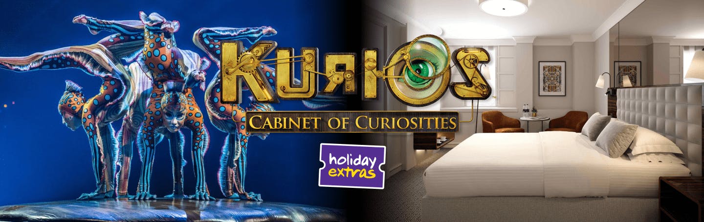 Kurios and hotel offer banner