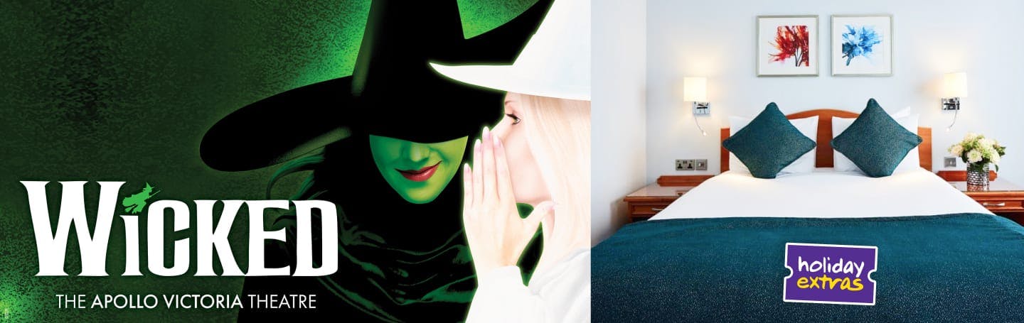 Wicked and hotel banner