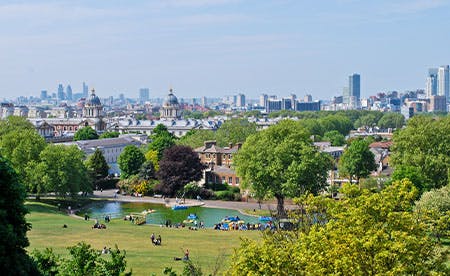 Scenic beauty of London's green spaces: Hyde Park and St. James's Park, peaceful city retreats.