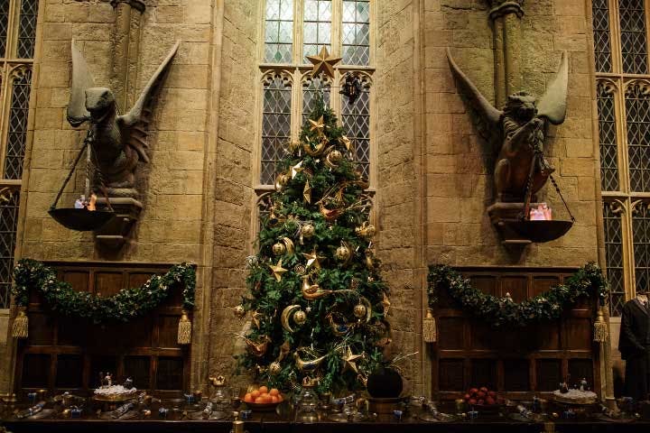 Hogwarts in the Snow - Great Hall Christmas Trees