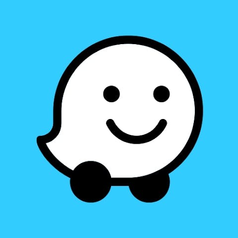 Waze Navigation & Live Traffic App Logo