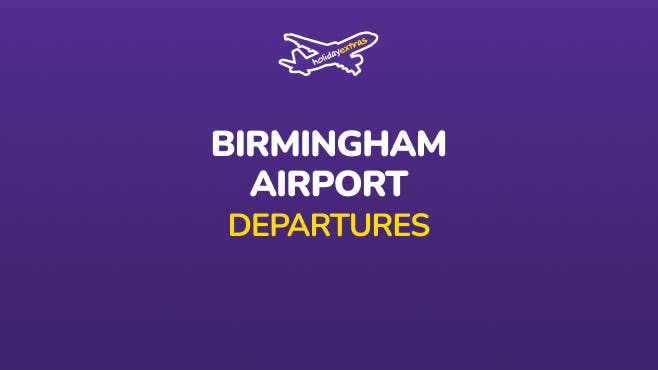Birmingham Airport Departures Holiday Extras