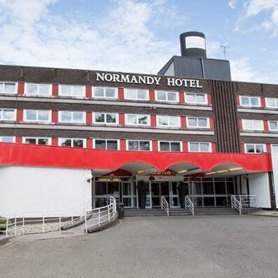 Exterior of the Normandy Hotel near Glasgow Airport