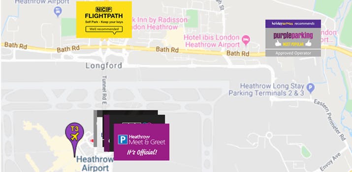 Heathrow Terminal 3 Parking Map