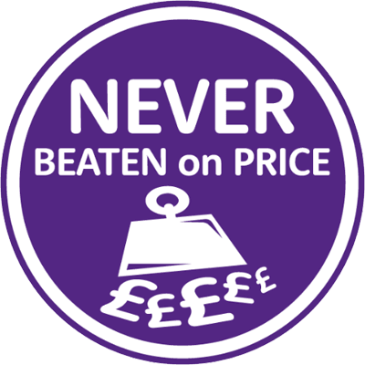 Never Beaten on Price