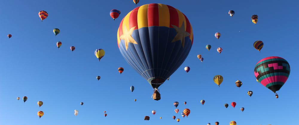 Albuquerque International Balloon Festival in New Mexico, USA.
