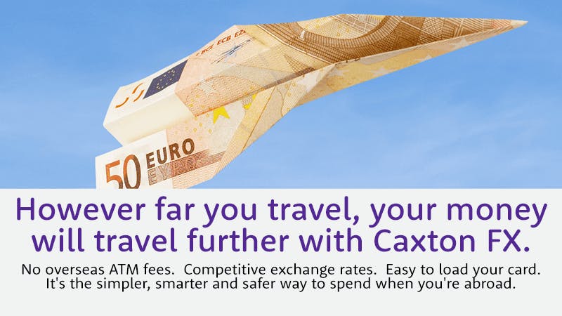 Caxton FX travel money banner