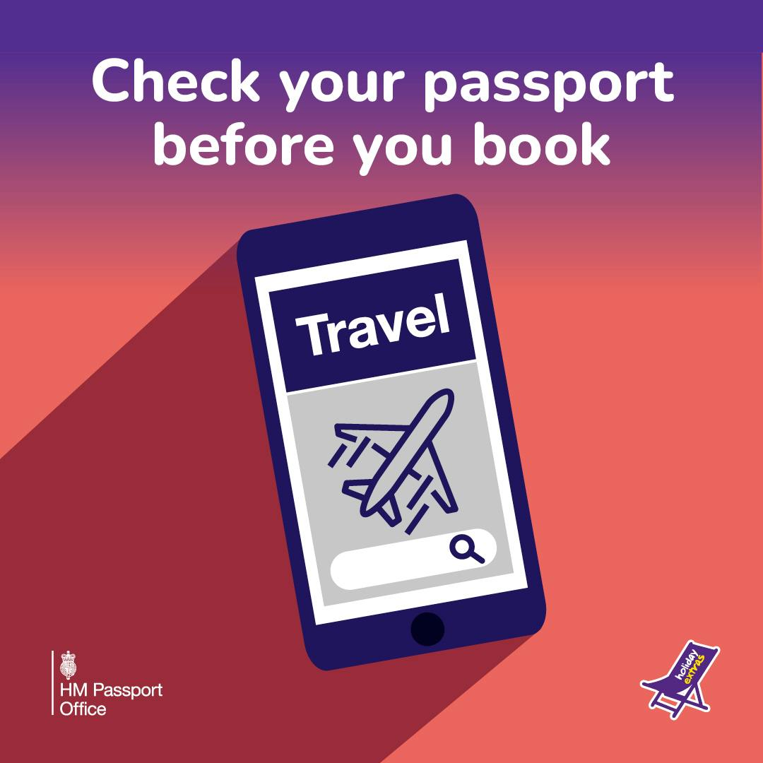 Check your passport before you book your trip.