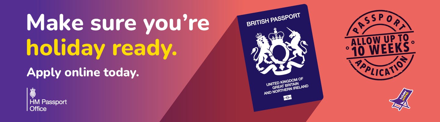 Make sure you're holiday ready by renewing your passport