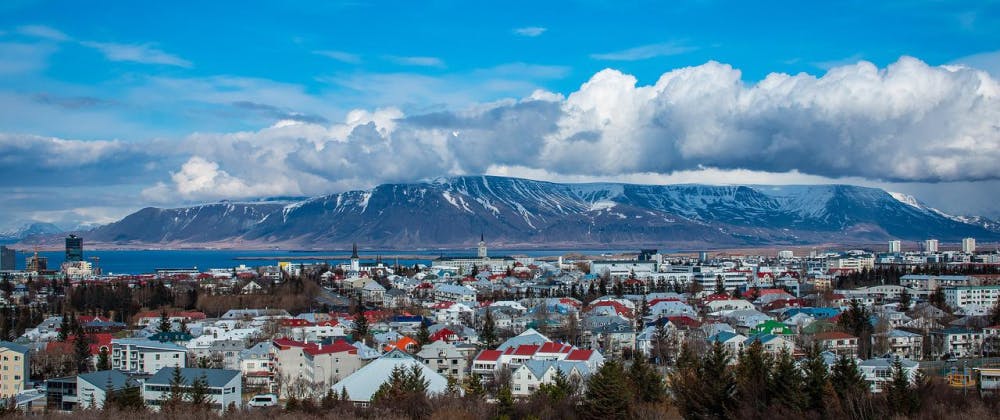 Panoramic view of Reykjavik