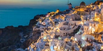 Watch the sunset in Oia