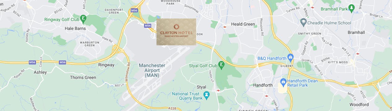 Clayton Hotel Manchester Airport Map