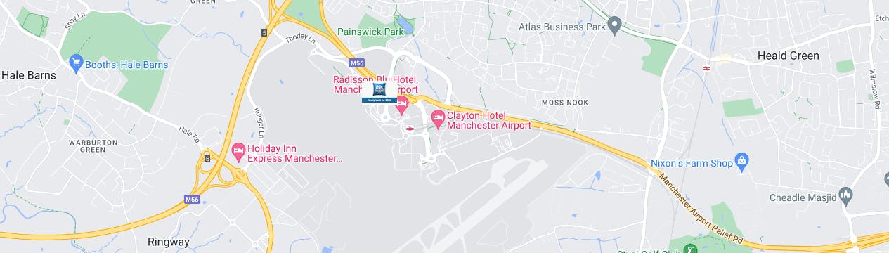 ibis budget Hotel Manchester Airport Map