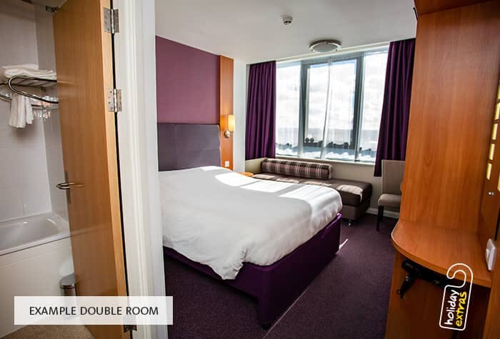 A room at the Manchester Airport Premier Inn North