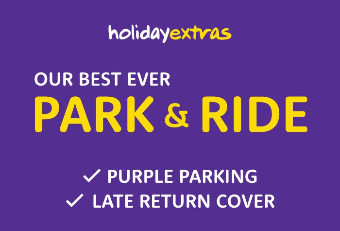 Holiday Extras Best Ever Park & Ride at Gatwick Airport South Terminal- Car Park Logo