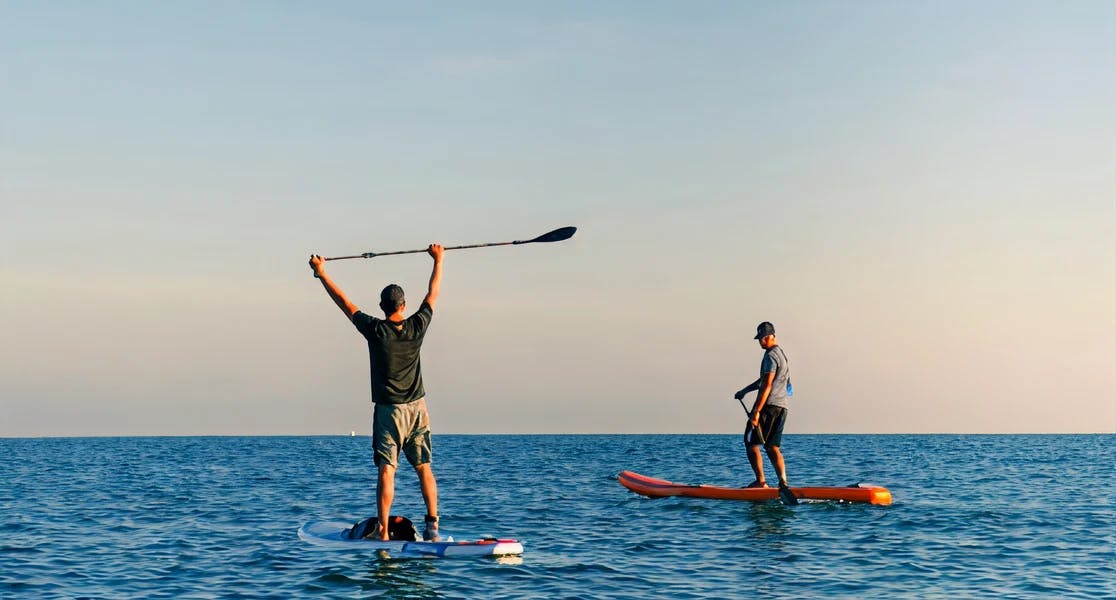 Paddleboarding in Morocco