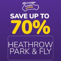 Save up to 70% off Heathrow Park and Fly Packages