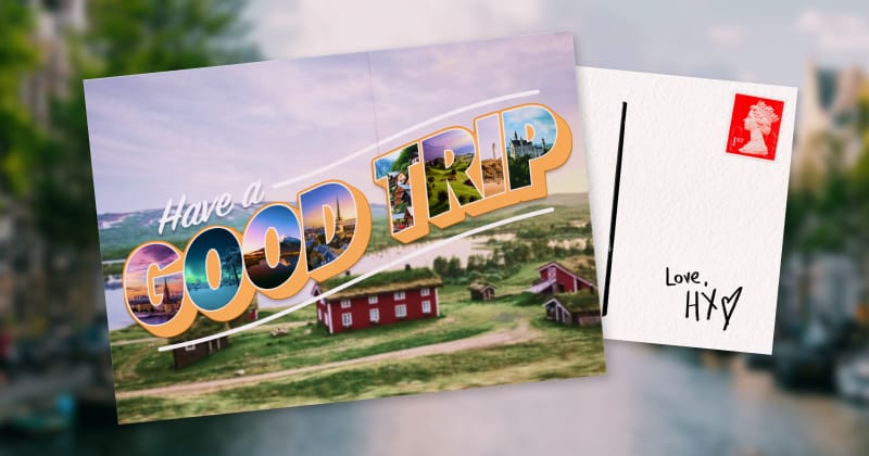 Have a good trip postcard