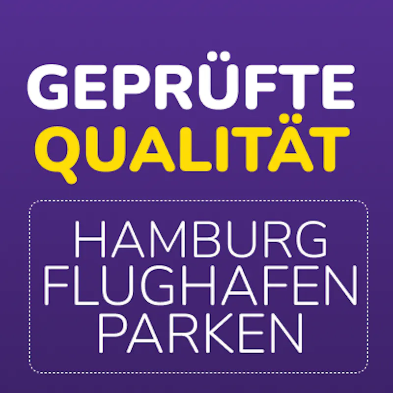 Lila Logo Geprüfte Qualität Hamburg Parkplätze