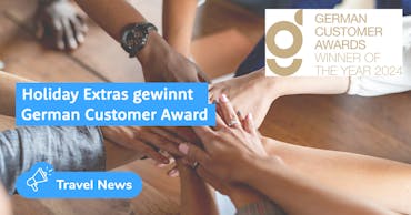 Holiday Extras mit dem German Customer Award 2024 ausgezeichnet!