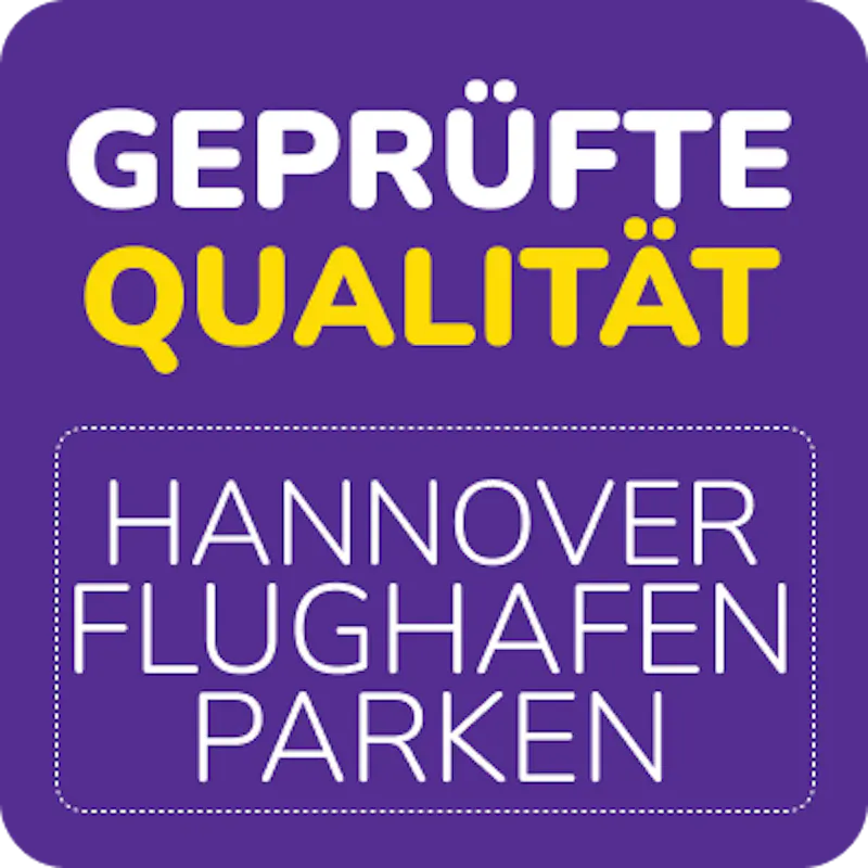 Lila Logo Geprüfte Qualität Hannover Parkplätze
