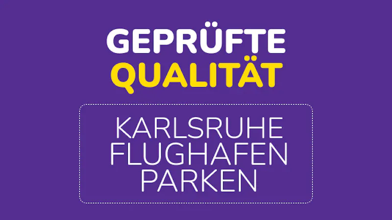 Lila Logo Geprüfte Qualität Frankfurt Parkplätze