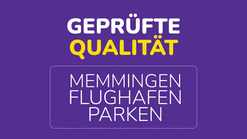 Lila Logo Geprüfte Qualität Memmingen Parkplätze