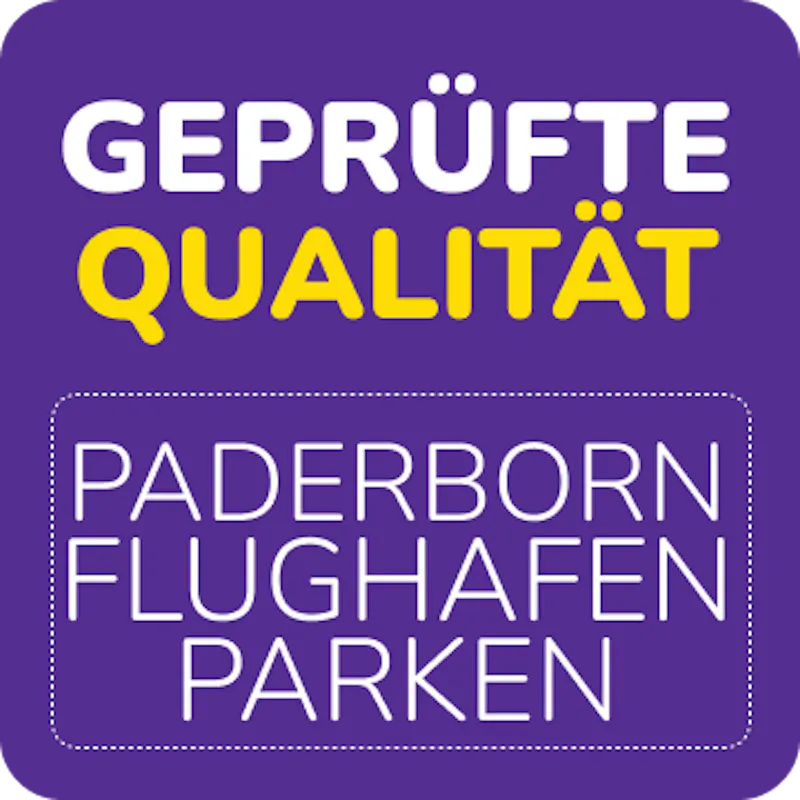 Lila Logo Geprüfte Qualität Paderborn Parkplätze