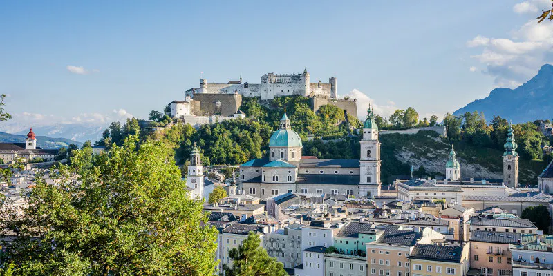 Panorama Blick auf Salzburg