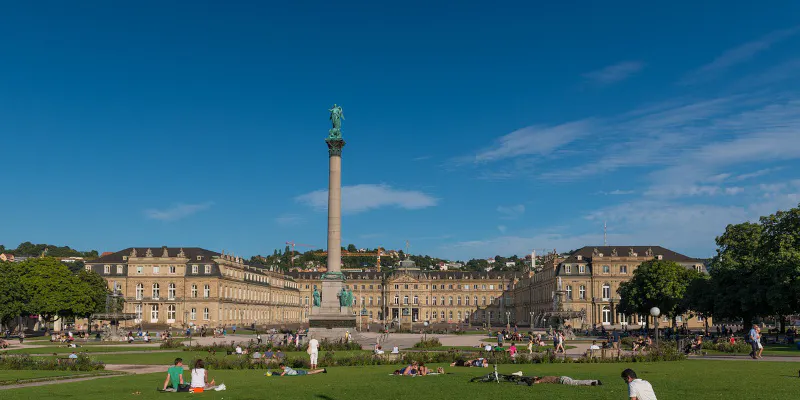 Blick auf das Neue Schloss Stuttgart