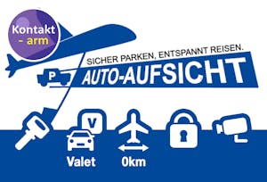 Auto-Aufsicht Parkplatz Valet Logo