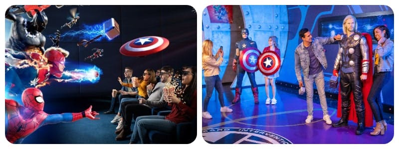 Marvel Universe 4D At Madame Tussauds