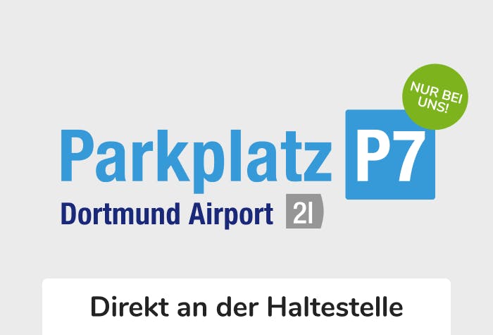 Logo Dortmund Airport Parkplatz P7