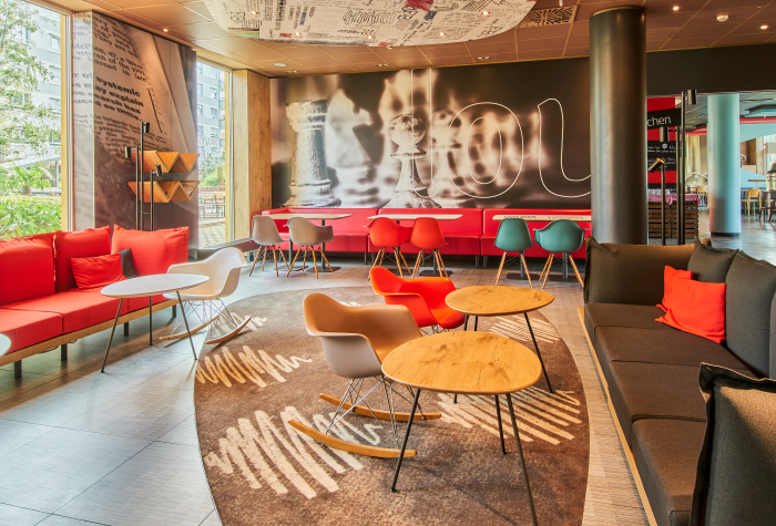 Lobby B&B Hotel Frankfurt Messe