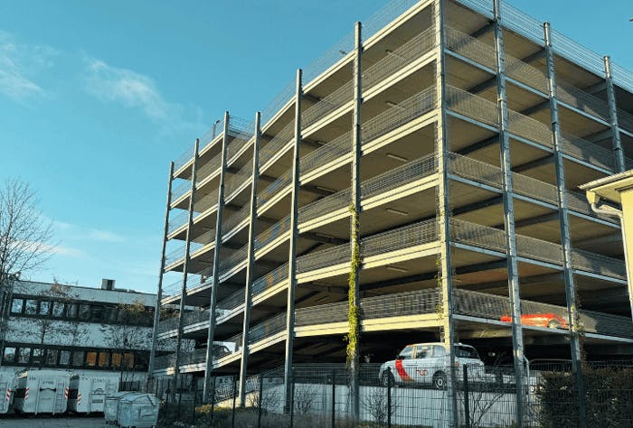 Au�enansicht Park and Cruise PRO Parkhaus Hamburg Steinwerder